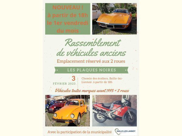 Affiche Rassemblement de véhicules anciens