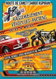 Affiche Rassemblement voiture enciennes et moto enciennes