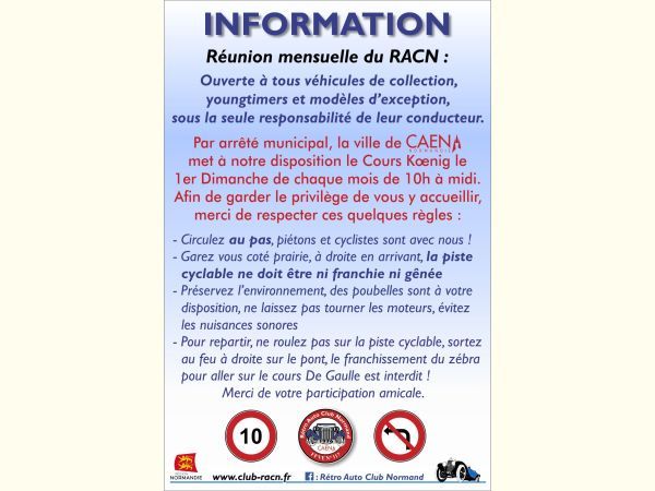 Affiche Réunion informelle du RACN