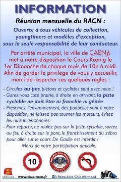 Affiche Réunion informelle du RACN