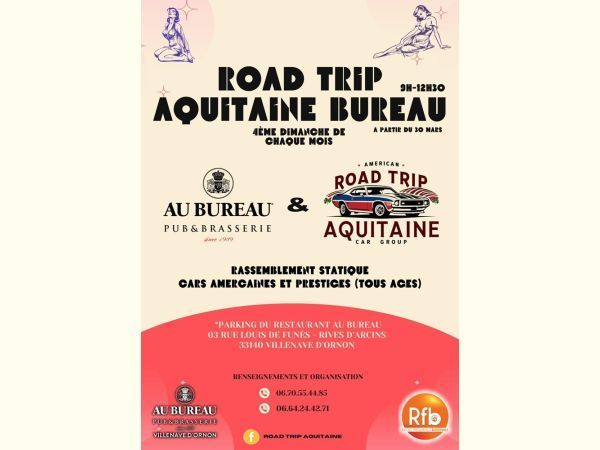 Affiche Road Trip Aquitaine