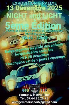 Affiche Night and Light 5e édition - 13/12/2025