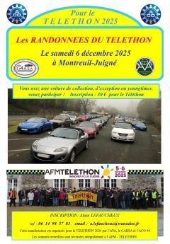 Affiche Les Randonnées du Téléthon - 06/12/2025