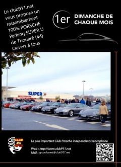 Affiche Le Rassemblement 100 % Porsche de la Région