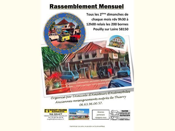 Affiche Rassemblement mensuel des 4A
