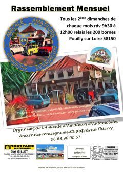 Affiche Rassemblement mensuel des 4A