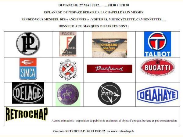 Affiche Regroupement tous les 4e dimanche du mois à La Chapelle St Mesmin