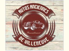 Affiche Autos Anciennes de Villeneuve