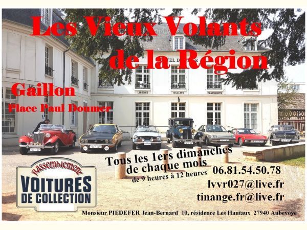 Affiche Rassemblement de véhicules anciens