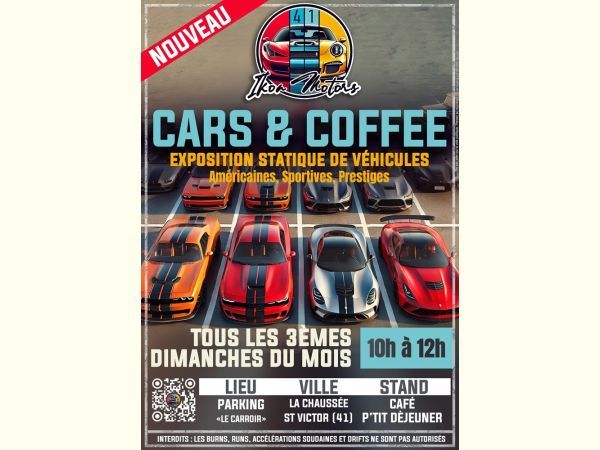 Affiche Cars & Coffee - Ikon Motors