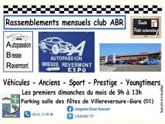 Affiche Rassemblement mensuel de Véhicules Anciens ou d'Exception