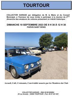 Affiche Réunion du 2e dimanche des amateurs de voitures historiques