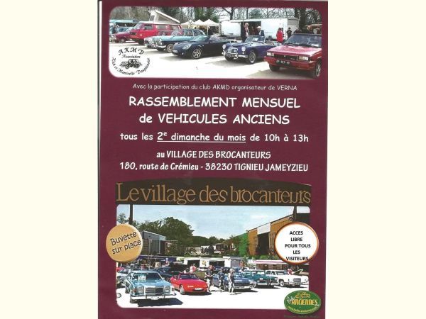 Affiche Rassemblement mensuel du Village des Brocanteurs