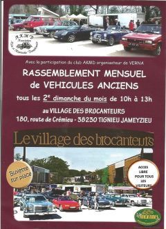 Affiche Rassemblement mensuel du Village des Brocanteurs