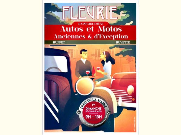 Affiche Rassemblement mensuel véhicules de collection