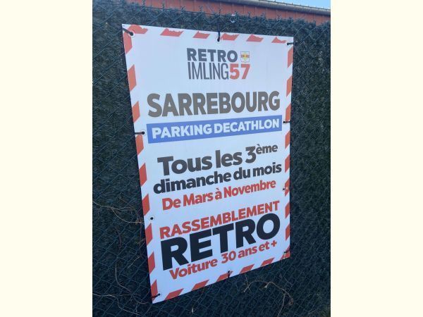 Affiche Rassemblement Sarrebourg Rétro