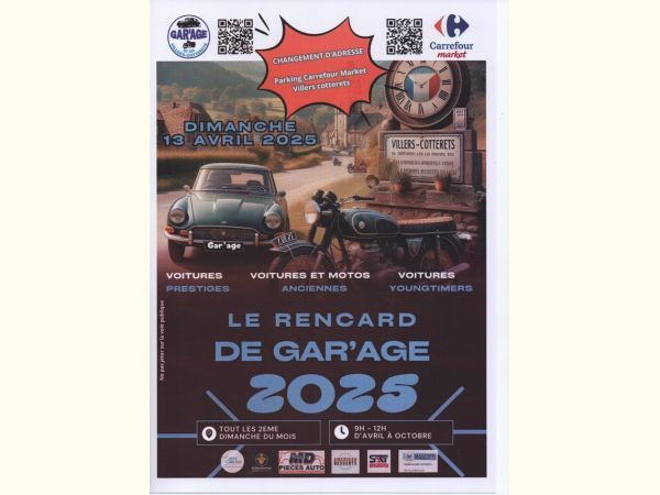 Affiche Rencards de l'association Gar'age
