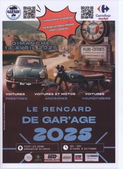 Affiche Rencards de l'association Gar'age