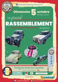 Affiche Club Passion Mécanique Domont Le Grand Rassemblement