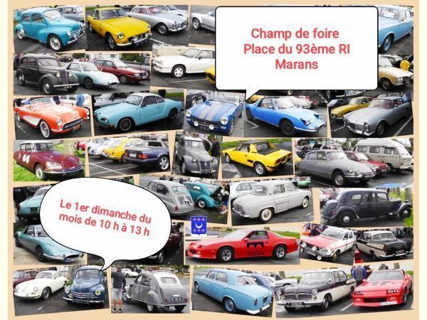 Affiche Rassemblement mensuel d'anciennes à Marans