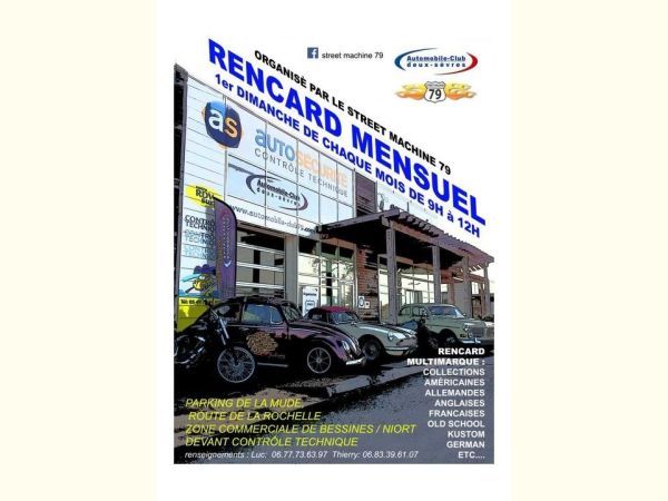 Affiche Rencard Mensuel de la Mude