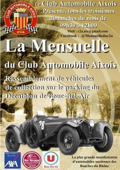 Affiche Mensuelle du Club Automobile Aixois