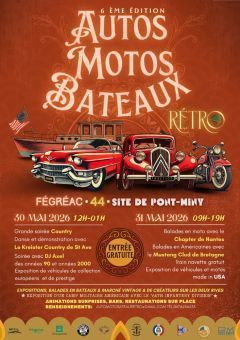 Affiche Autos Motos Bateaux Rétro 6e Edition - 30/05/2026 au 31/05/2026