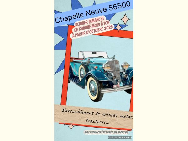 Affiche Rassemblement de vielles mécaniques