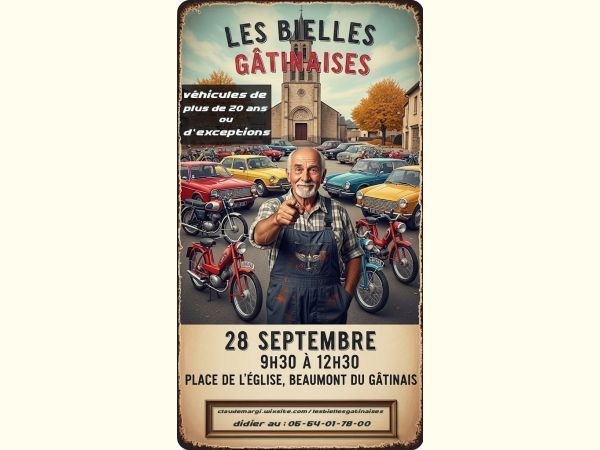 Affiche Rassemblement de véhicules de collection