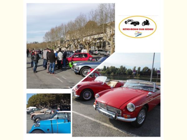 Affiche Rassemblement mensuel du Rétro-Mobile Club Réolais