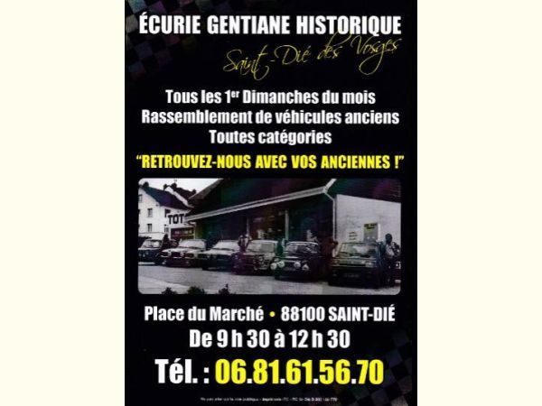 Affiche Rassemblement de véhicules anciens toutes catégories