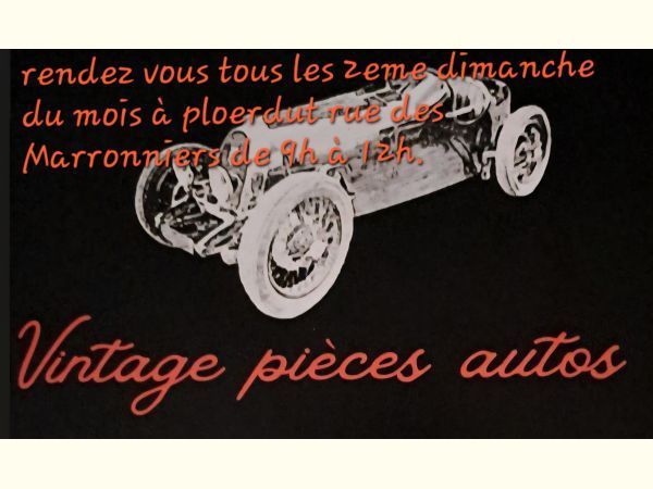 Affiche Rassemblement vintage-pieces-autos
