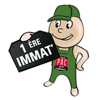 Mascotte PAC Plaque Immatriculation